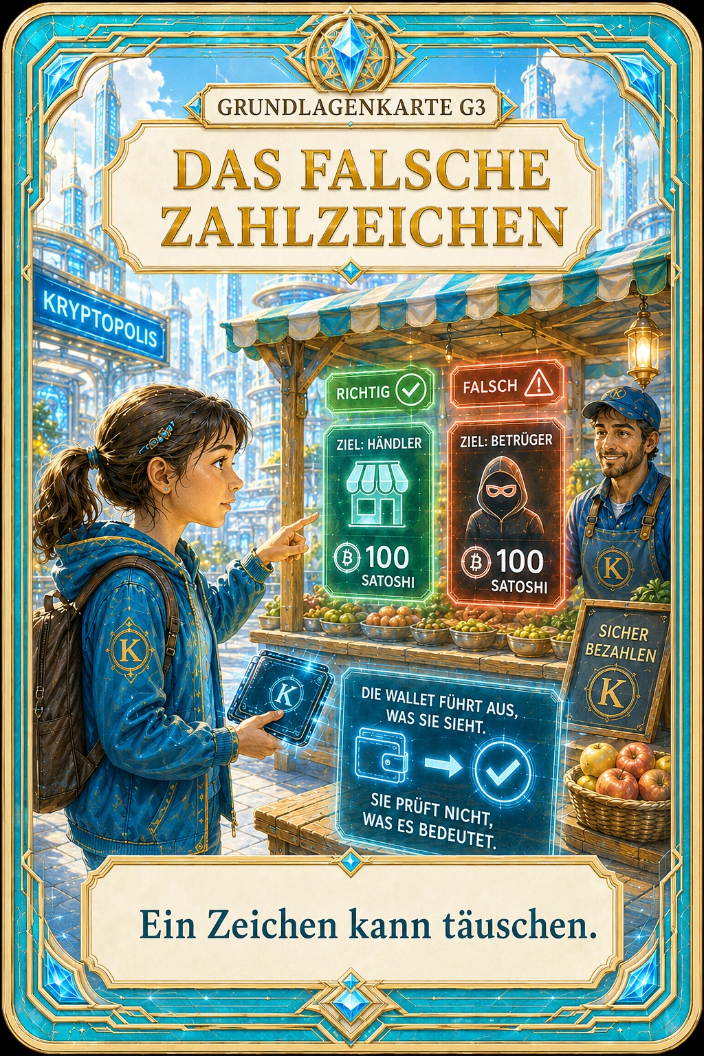 Grundlagenkarte G3 Das falsche Zahlzeichen.